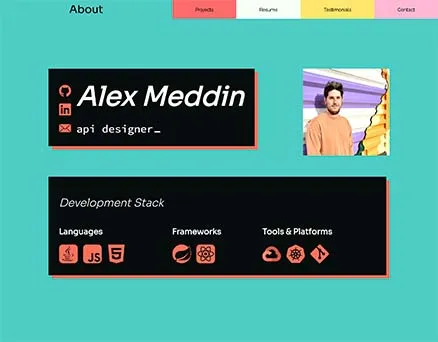 Personal Site desktop